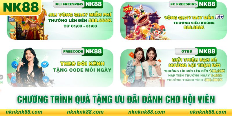 Chương trình quà tặng ưu đãi dành cho hội viên